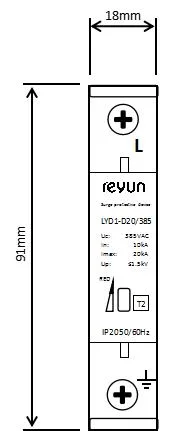 Lyd1-D Surge Protector for Low-Voltage AC Power Distribution System