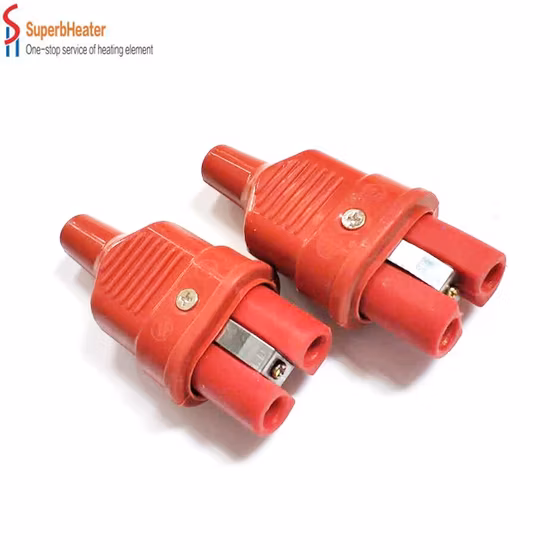 Высокотемпературная электрическая вилка Красная керамическая вилка нагревателя Промышленная вилка