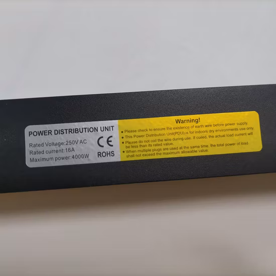 8-контактная немецкая розетка PDU с выключателем защиты от перегрузки, удлинитель для шкафа PDU